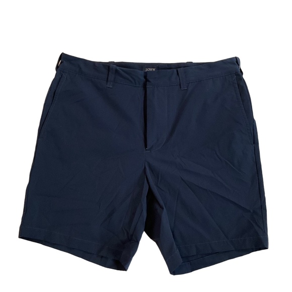J.Crew Navy Blue Flat Front 7 Inch Inseam Pockets Preppy Shorts 30 - Picture 1 of 4